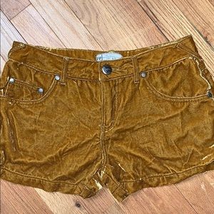 FREE PEOPLE VELVET SHORTS